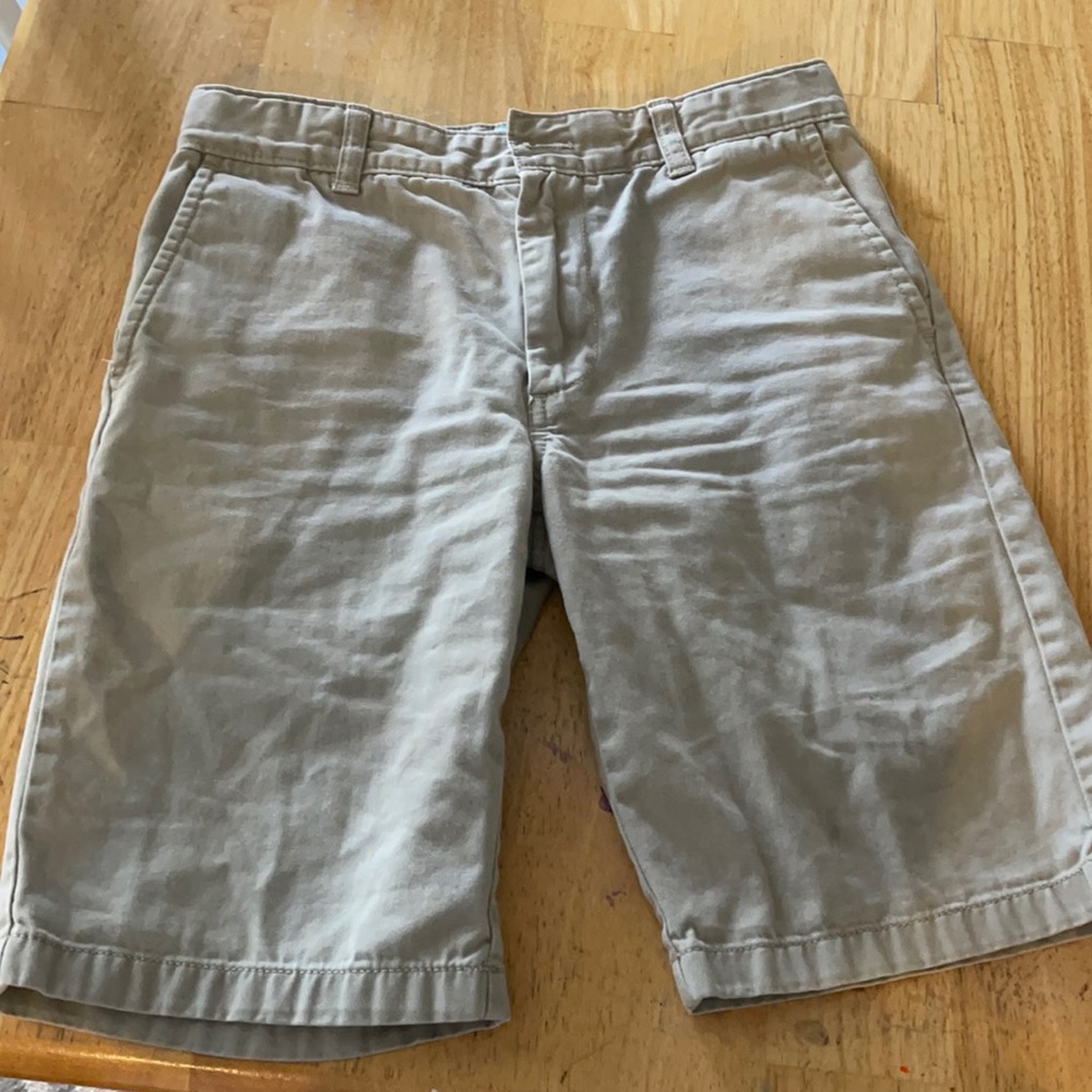Boys size 12 khaki shorts. Waist is adjustable